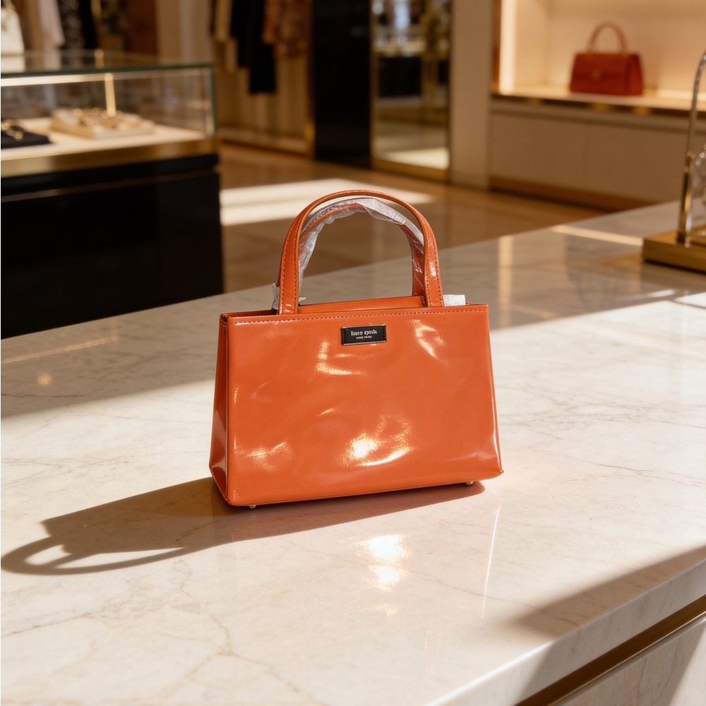 kate spade Orange Patent Mini Satchel